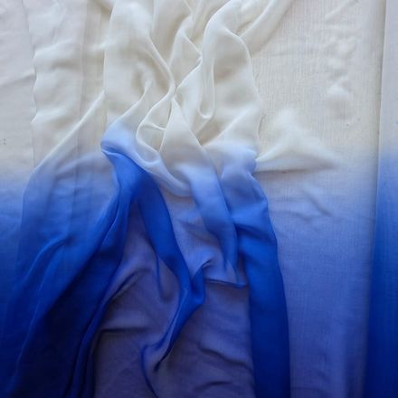 Chiffon de seda degradado